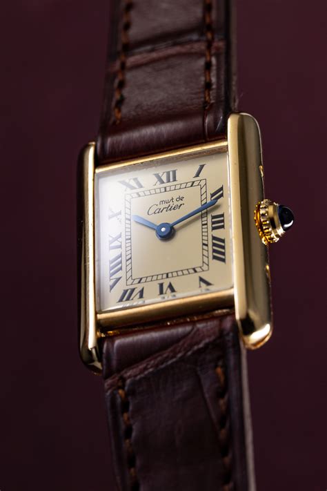 cartier tank vermeil replating.